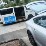Sanft Auto Breakdown Services van attending a vehicle for roadside assistance in Auckland